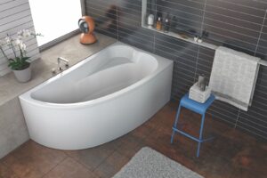 ссиметричная акриловая ванна CALANDO 150x85 L