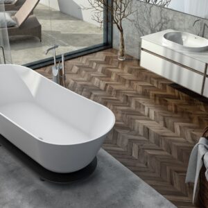 Отдельностоящая ванна ATYS FS DUO 174x70 из искусственного камня KERROCK Артикул: 622760