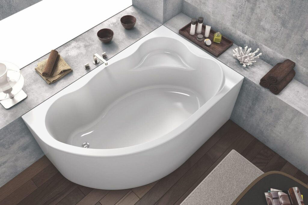 Ассиметричная акриловая ванна AMADIS 160x100 L Артикул: 567330