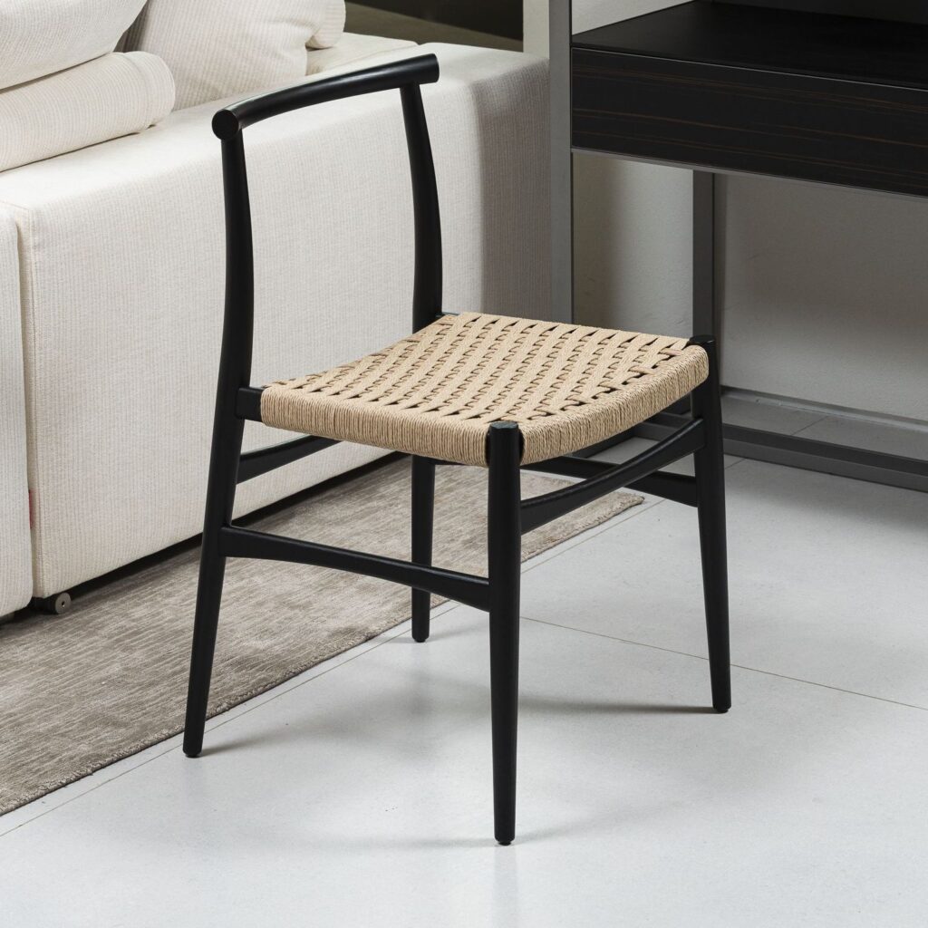 Стул Wabi Rovere nero от Rimadesio