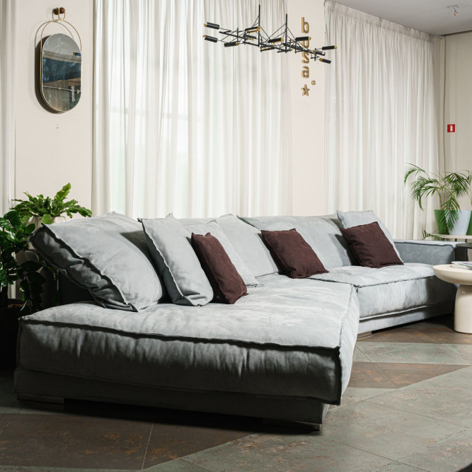 Двухмодульный диван Budapest Soft Bo.Hemian Siberia от Baxter