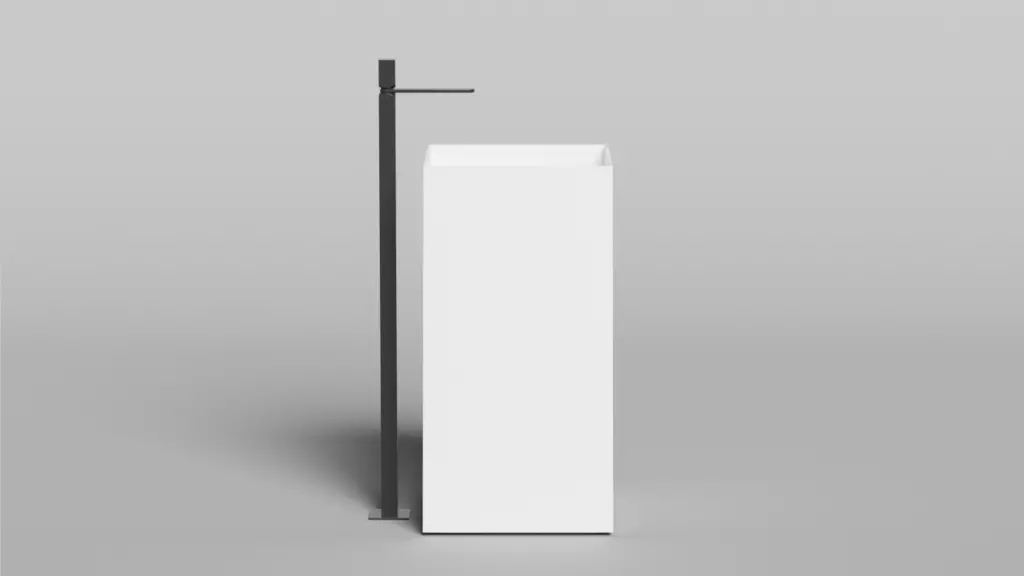 Напольная раковина S-Sense ARMONIA SQUARE 01 Глянцевая 130511G