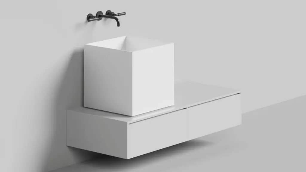 Накладная раковина S-Sense ARMONIA SQUARE 03 Глянцевая 130513G