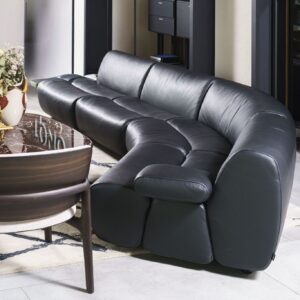 Модульный диван Ernest Leather black от Poliform