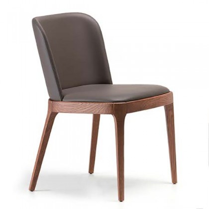 Стул без подлокотников Magda GLV11Taupe/frNC oak ashwood от Cattelan Italia