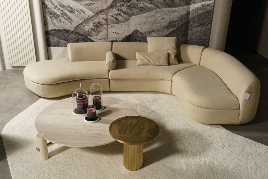 Диван из 3 модулей Piaf Kashmir Chantilly Crema от Baxter