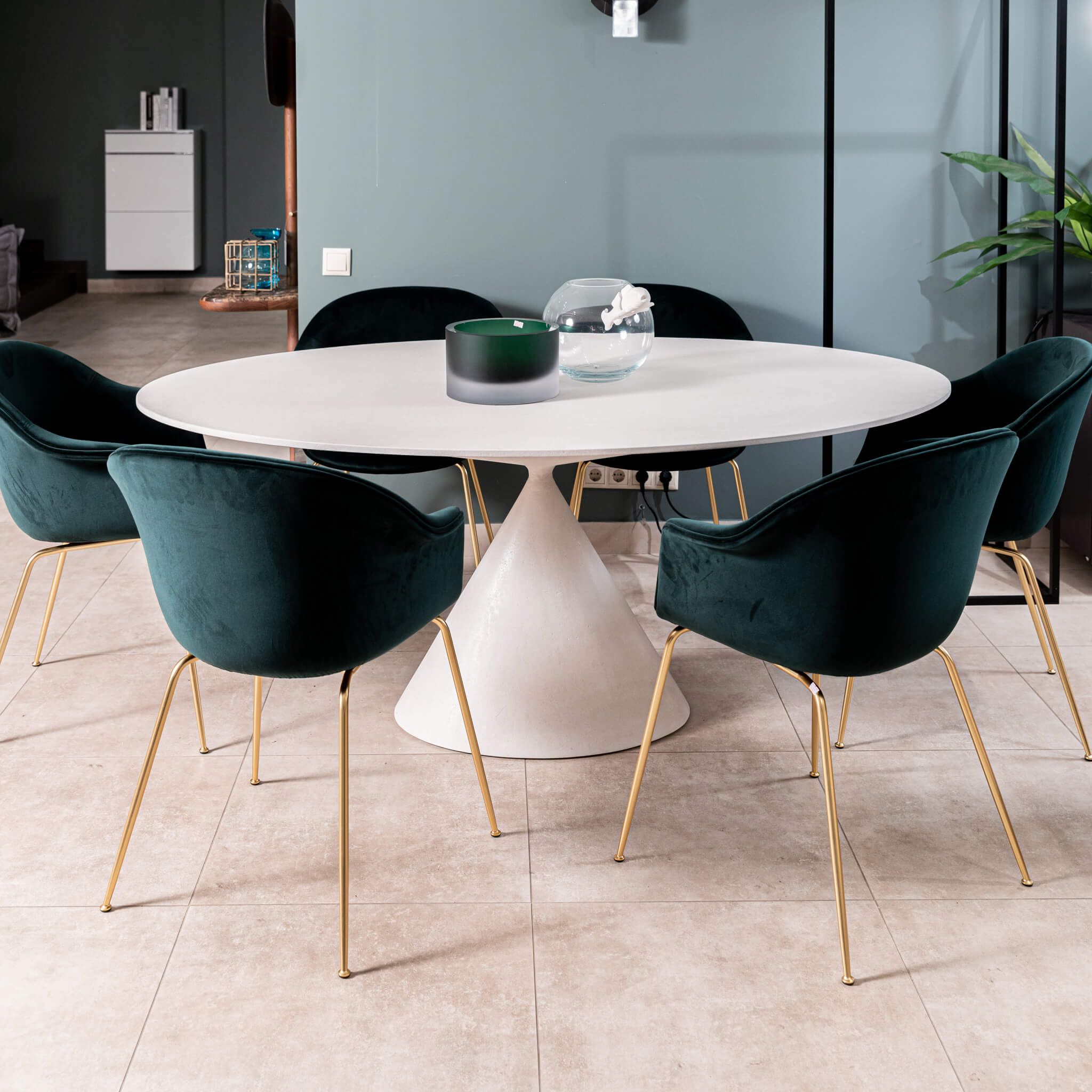 Стол Clay Oval Bianco Duomo  от Desalto