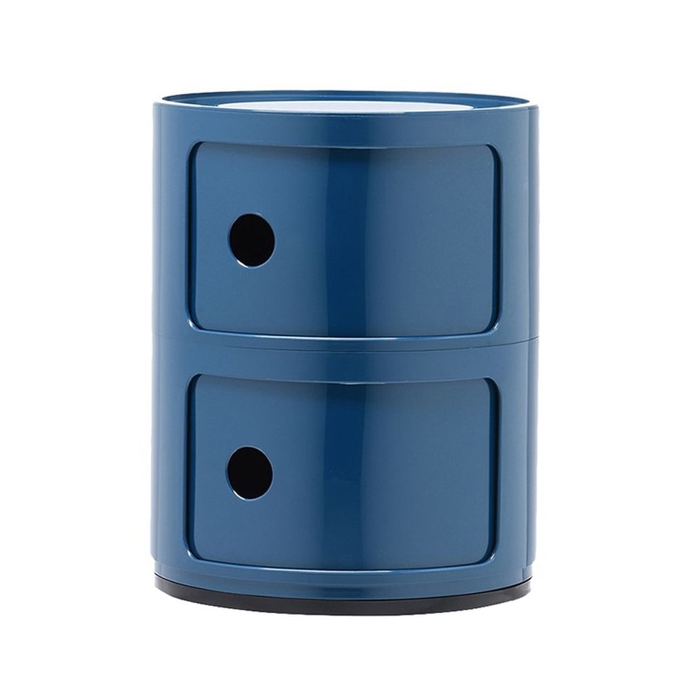 Прикроватная тумбочка Componibili (2 секции) blue от Kartell