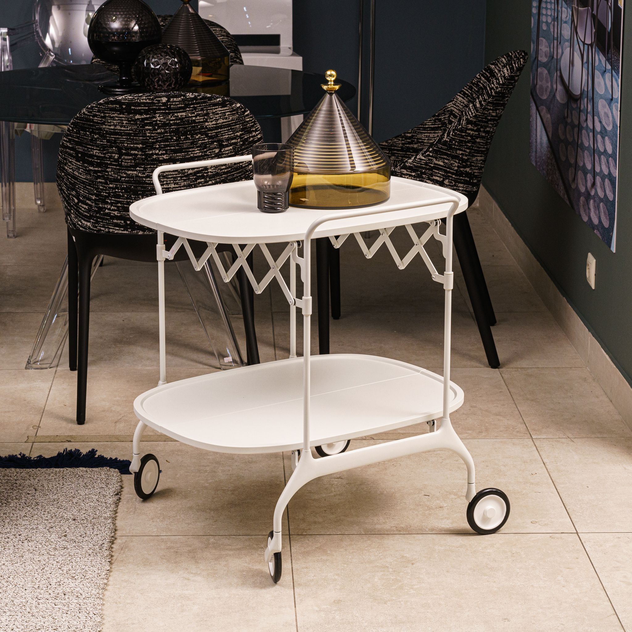 Сервировочная тележка Gastone White от Kartell