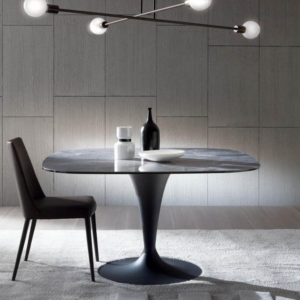 Стол Bravo CC08 – Pyroceram Glass Noir Desir от Ozzio Italia