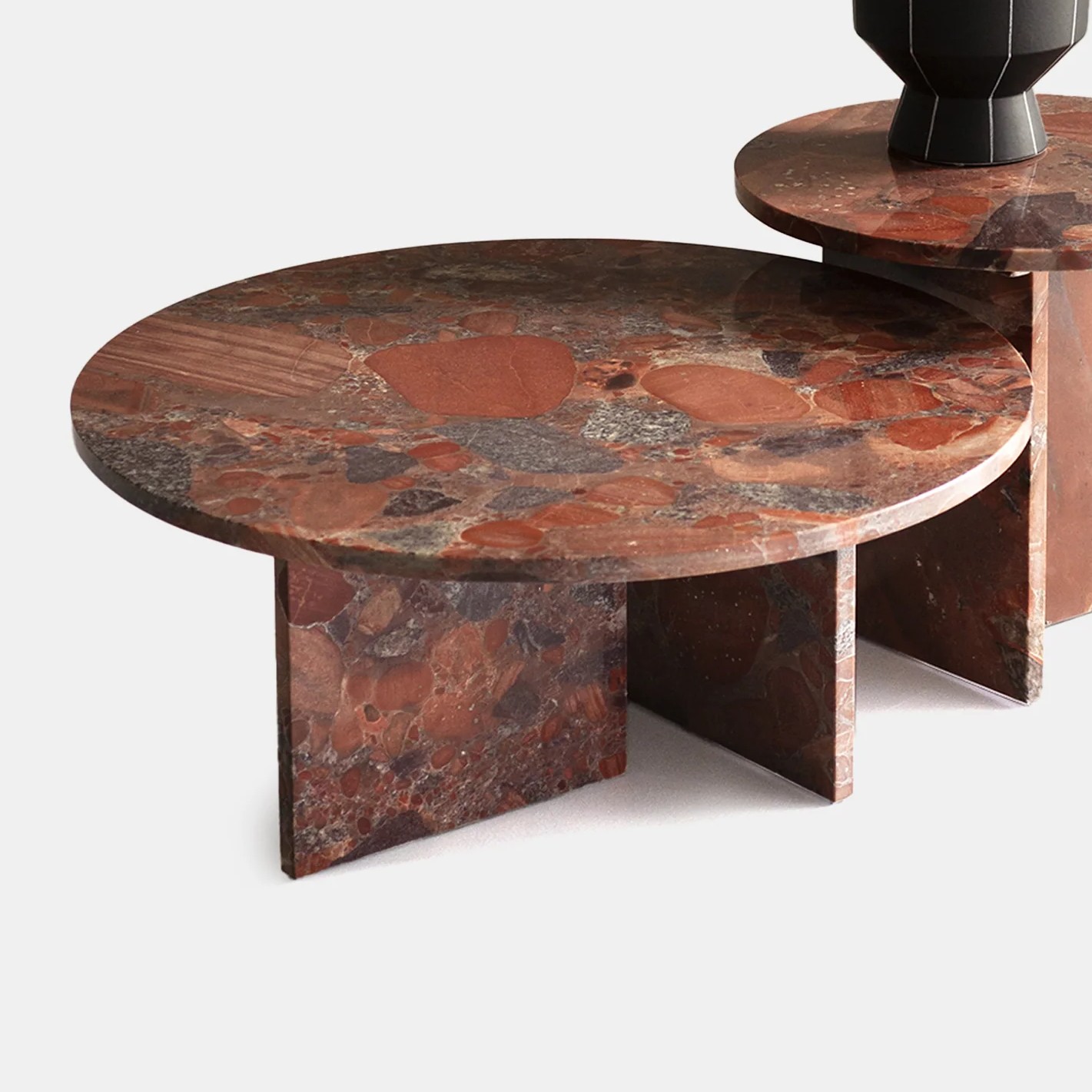 Журнальный столик Tebe Granite Red Rapsody 70 от Baxter