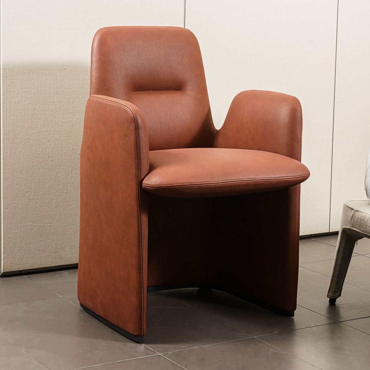 Стул Guest Leather Terracotta 10 от Poliform