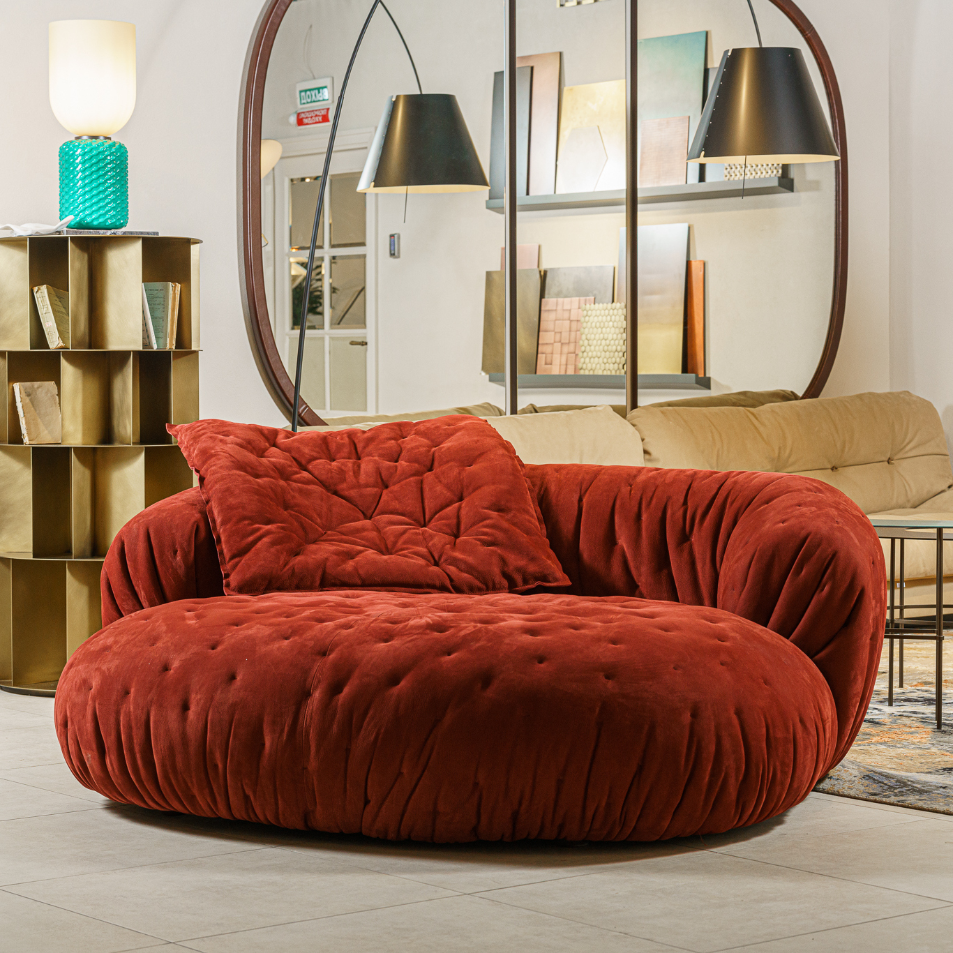 Диван Ortigia Nabuck Rhubarb от Baxter