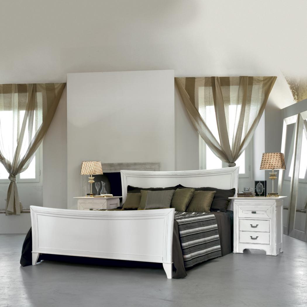 Белая кровать с изножьем Placido от Tonin Casa