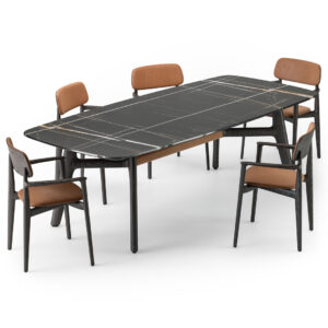 Стол Curve Sahara Noir  от Poliform