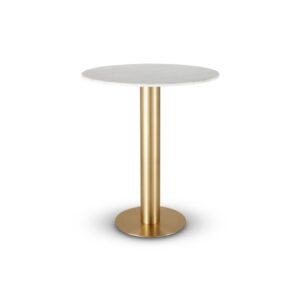 Стол Tube High Table Brass White Marble от Tom Dixon