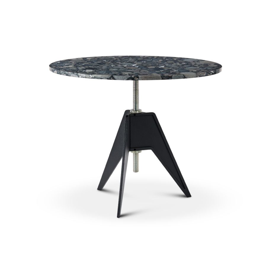 Стол Screw Cafe Table Pebble Marble Top 900 mm от Tom Dixon
