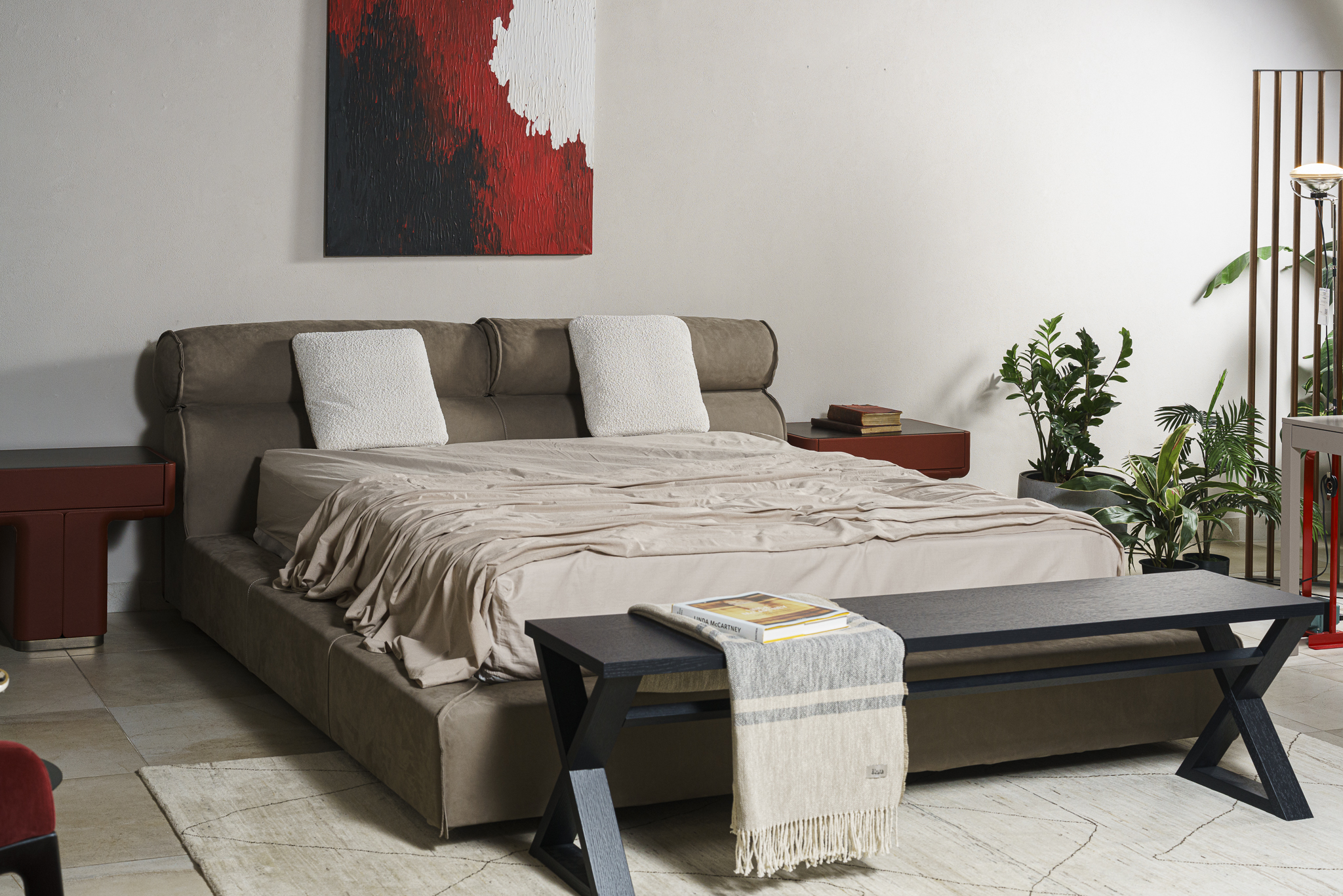 Кровать Miami Soft Kashmir Souris от Baxter