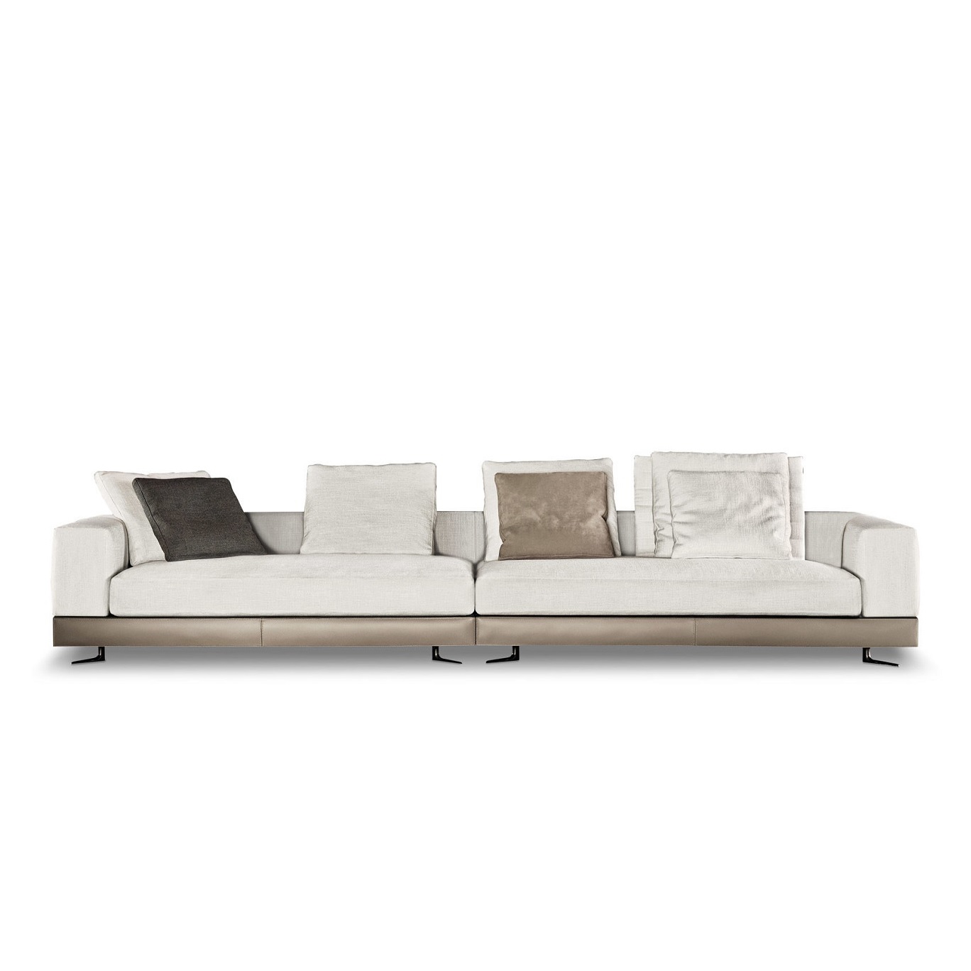 Диван White "Saddle-Hide" от Minotti