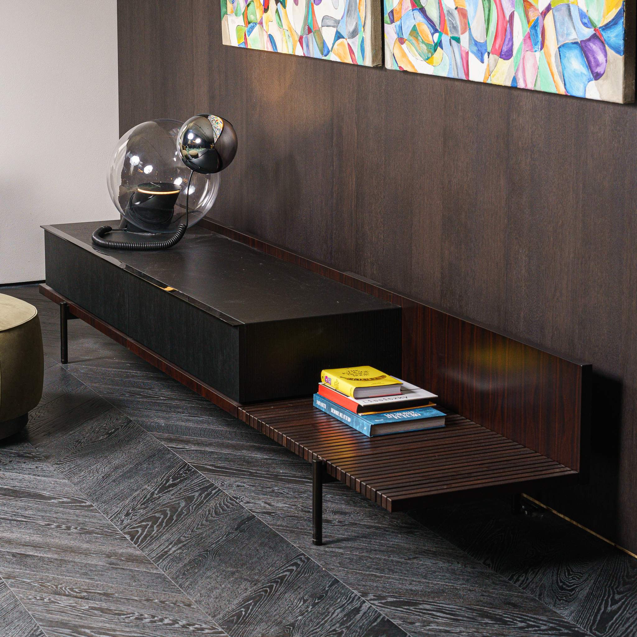 Низкий комод Superquadra от Minotti