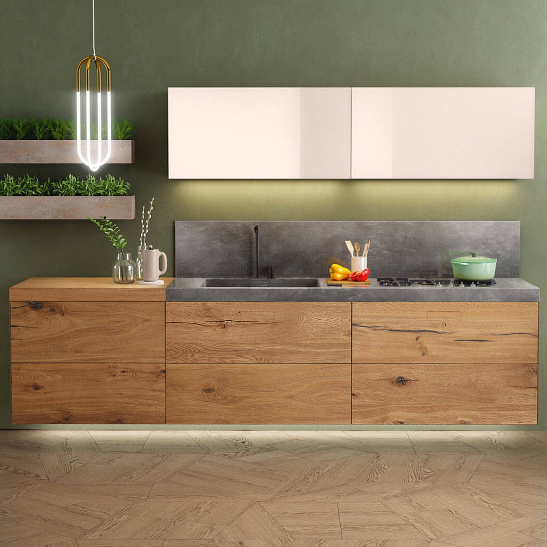 Кухня 36e8 Steel Plus от Lago